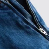 Minifalda-pantalón de mezclilla de algodón
