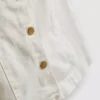 Minivestido de mezclilla de algodón con botones