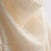 Minivestido halter de croché con cuello vuelto