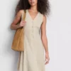 Minivestido sin mangas con cuello en V