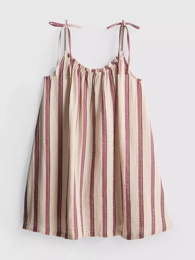 Minivestido trapecio de algodón