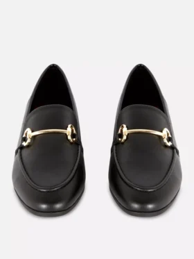 Mocasines con hebilla de imitación de cuero