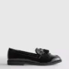 Mocasines de charol de horma ancha