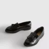Mocasines de charol de horma ancha