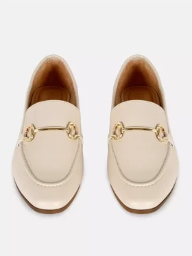 Mocasines de imitación de cuero con detalle de bocado