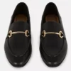 Mocasines de imitación de cuero con detalle de bocado