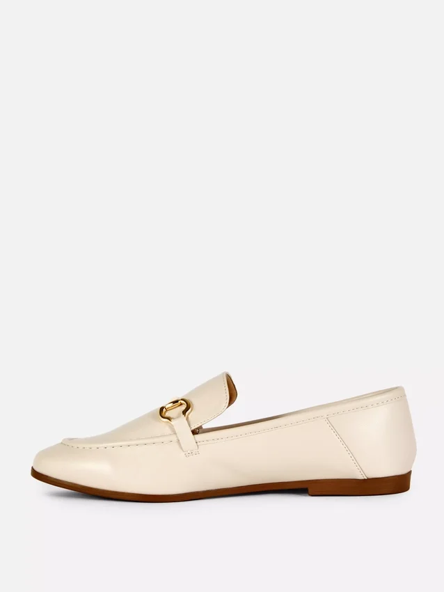 Mocasines de imitación de cuero con detalle de bocado