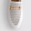 Mocasines de imitación de cuero con diseño de bocado de cabestro cortado con láser