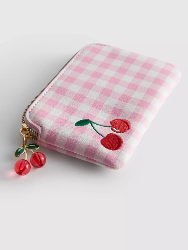 Monedero con cereza