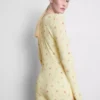 Mono de dormir acanalado con estampado floral