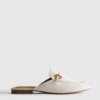 Mules tipo mocasín con detalle de bocado