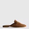 Mules tipo mocasín con detalle de bocado