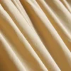 Pantalones acampanados plisados con tacto de papel