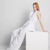 Pantalones anchos de lino plisados de The Edit