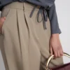 Pantalones anchos plisados