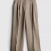 Pantalones anchos plisados