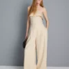 Pantalones anchos plisados con textura