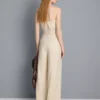 Pantalones anchos plisados con textura