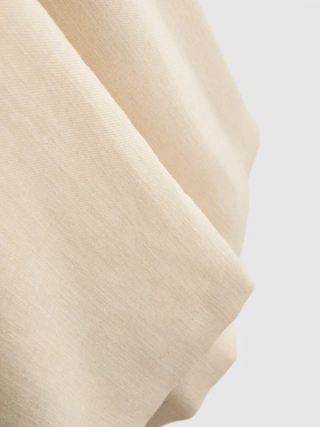 Pantalones anchos plisados con textura