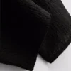 Pantalones arrugados de pierna recta con cordón