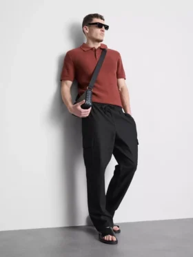 Pantalones cargo con cordón