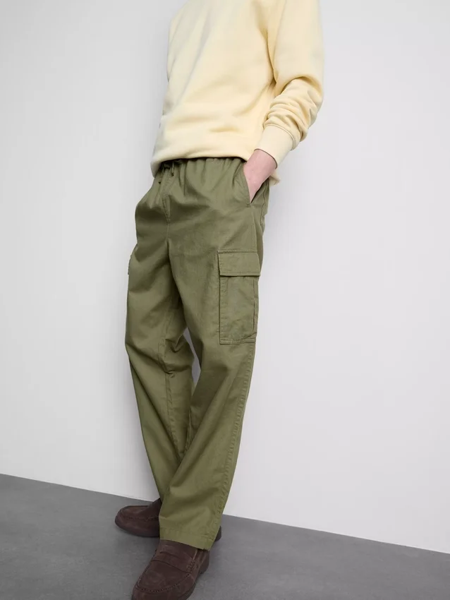 Pantalones cargo con cordón