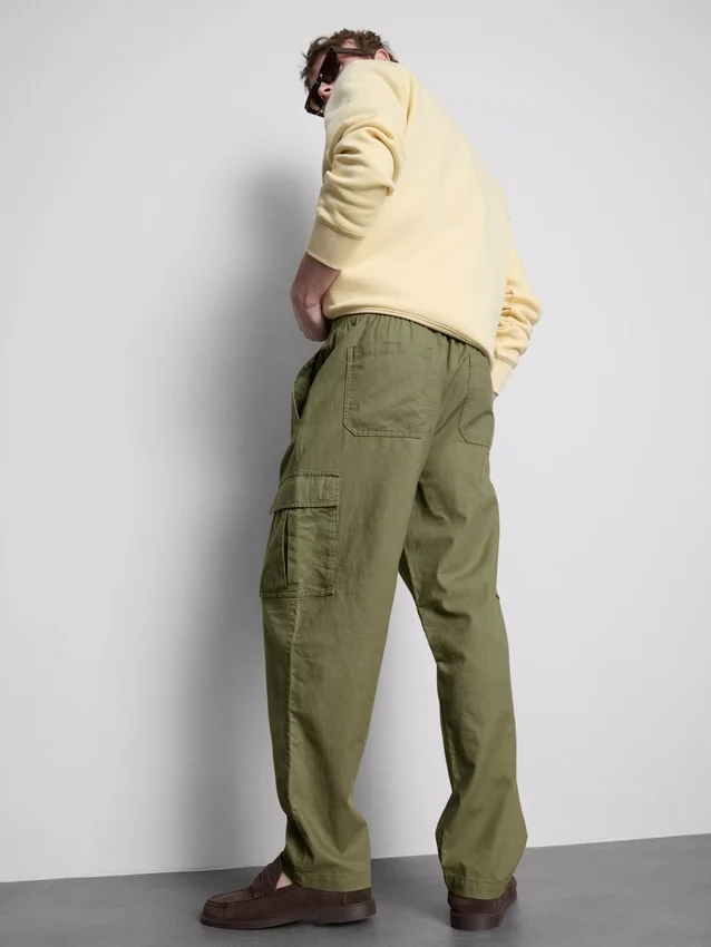 Pantalones cargo con cordón
