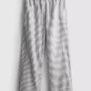 Pantalones con cordón y rayas Oxford