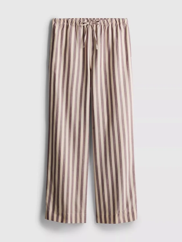 Pantalones con cordón y rayas Oxford