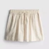 Pantalones cortos a rayas de mezcla de algodón