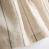 Pantalones cortos a rayas de mezcla de algodón