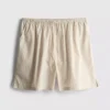 Pantalones cortos a rayas de popelín de algodón