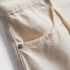Pantalones cortos acampanados plisados de mezclilla con alto contenido de algodón