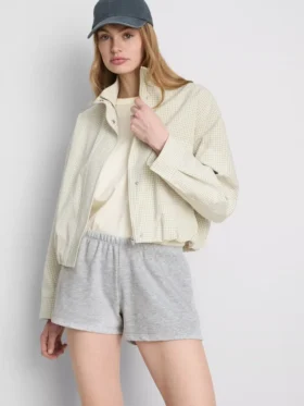 Pantalones cortos ajustados de jersey con alto contenido de algodón