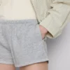 Pantalones cortos ajustados de jersey con alto contenido de algodón