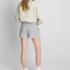 Pantalones cortos ajustados de jersey con alto contenido de algodón