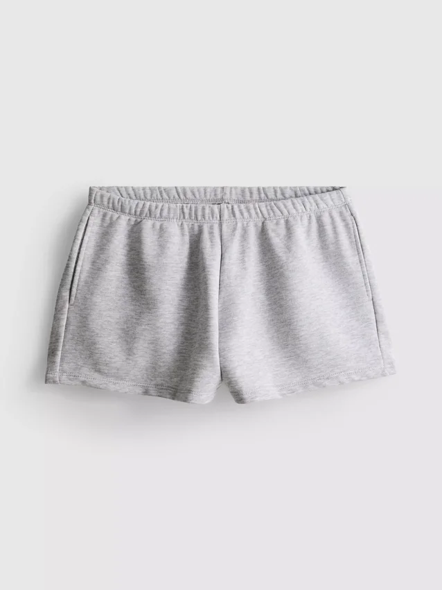 Pantalones cortos ajustados de jersey con alto contenido de algodón