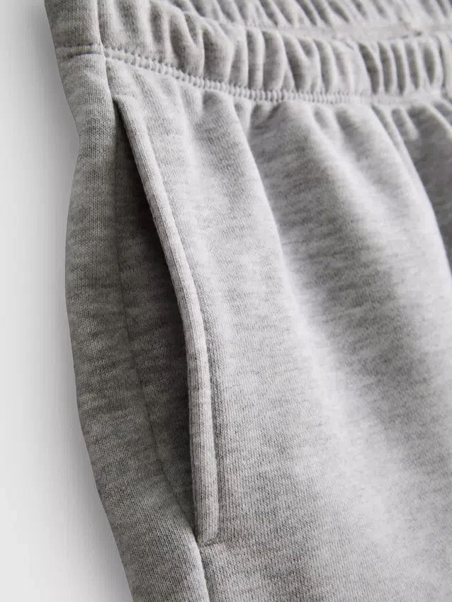 Pantalones cortos ajustados de jersey con alto contenido de algodón