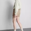 Pantalones cortos arrugados con cordón
