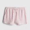 Pantalones cortos arrugados con cordón
