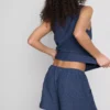 Pantalones cortos arrugados de estilo relajado de Paula Echevarría