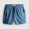 Pantalones cortos con cintura de cordón texturizada