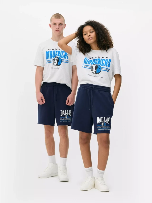 Pantalones cortos con cordón de los Dallas Mavericks de la NBA