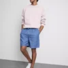 Pantalones cortos con cordón de mezcla de lino