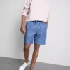 Pantalones cortos con cordón de mezcla de lino