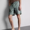Pantalones cortos con cordón de mezcla de lino