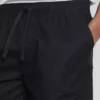 Pantalones cortos con cordón de mezcla de lino