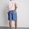Pantalones cortos con cordón de mezcla de lino