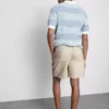 Pantalones cortos con cordón de mezcla de lino