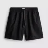 Pantalones cortos con cordón de mezcla de lino